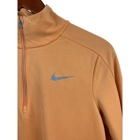 Nike Orange Quarter-Zip Pullover Jacket Women’s M - Picture 5 of 8